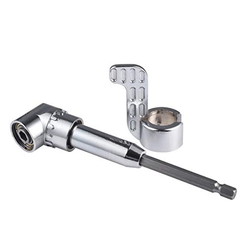 KATUR 105 Degree Right Angle Drill Bit Extension Socket for Tight Corner with Strong Magnet 14inch Hex Shank Screwdriver Angled Bit Holder - Image 1