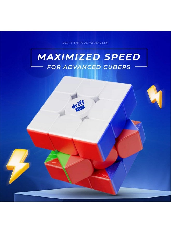 Cubelelo Cubelelo Drift 3M Plus v2 MagLev 3x3 Speedcube with Premium Pouch & Cube Lubricant Combo | Advanced MagLev Technology for Superior Stability | Ultra-Smooth Turns | Ideal for Speedcubers, Kids & Adults  - Image 3