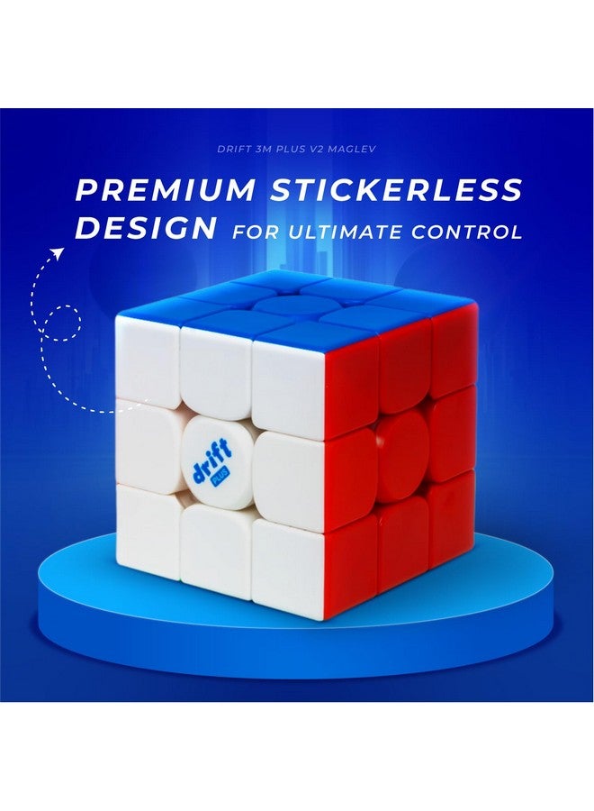 Cubelelo Cubelelo Drift 3M Plus v2 MagLev 3x3 Speedcube with Premium Pouch & Cube Lubricant Combo | Advanced MagLev Technology for Superior Stability | Ultra-Smooth Turns | Ideal for Speedcubers, Kids & Adults  - Image 5