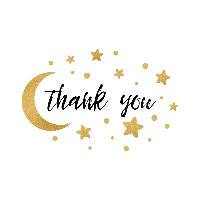 5 Ace thank you new Sticker Poster|Night Moon poster|Nature posters|size:12x18 inch,multicolor - Image 4