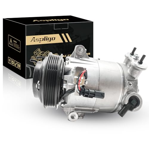 Aspligo Air Conditioner AC Compressor Fits for Chevrolet Malibu Impala Malibu Limited 20L 25L 20132018 for Buick Regal 20L 24L 20142017 with AC Clutch Replaces 22910274 22947668