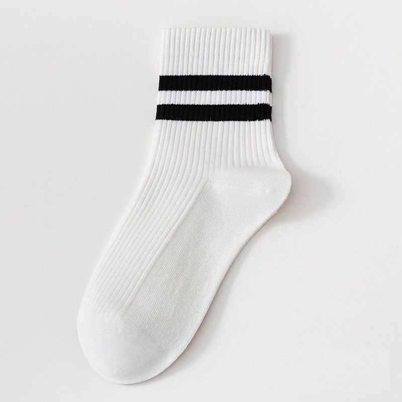 Generic New Womens Cotton Socks Thin Mid-Calf Sports Yoga Bud green - Image 5