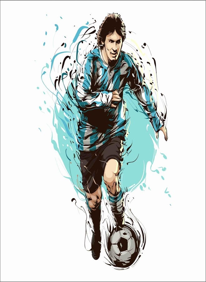 Wall Attraction Messi Wall Sticker & Mural Sticker for wall Size - 43x58cm NBD75 - Image 3