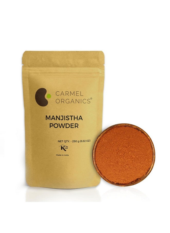 CARMEL ORGANICS CARMEL ORGANICS Manjistha Root Powder 250 Gram, Herbal Skin Cleanser & Blood Purifier and For Your Hair Care, Natural Herbal Powder, No Added Preservatives & Additives  - Image 1