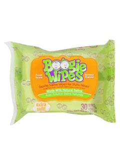 Boogie Wipes, Fresh Scent Wet Nose Wipes For Kids And Baby, Allergy Relief, Soft Natural Saline Hand And Face Tissue With Aloe, Chamomile And Vitamin E 
