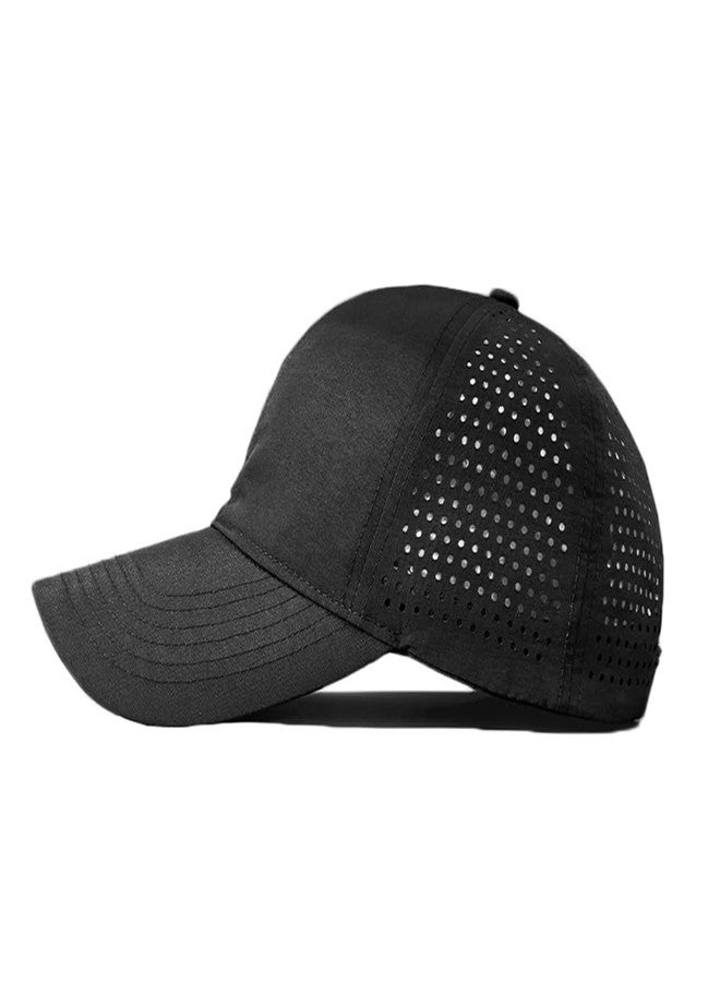 FASHIXD Oversize XXL Baseball Caps,Quick Dry Mesh Sports Hat for Big Heads 22"-25"，Waterproof Lightweight Running Sun Hat. (Black) - Image 3