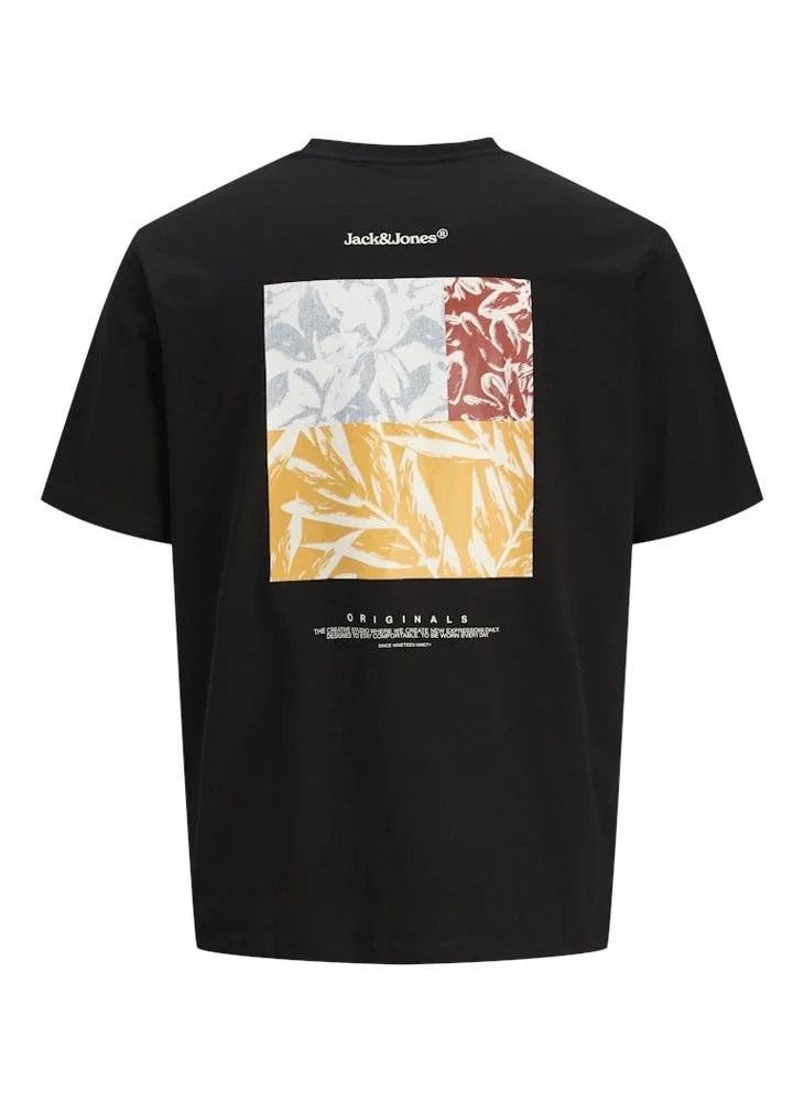 JACK & JONES Jorsplit Logo Crew Neck T-Shrt