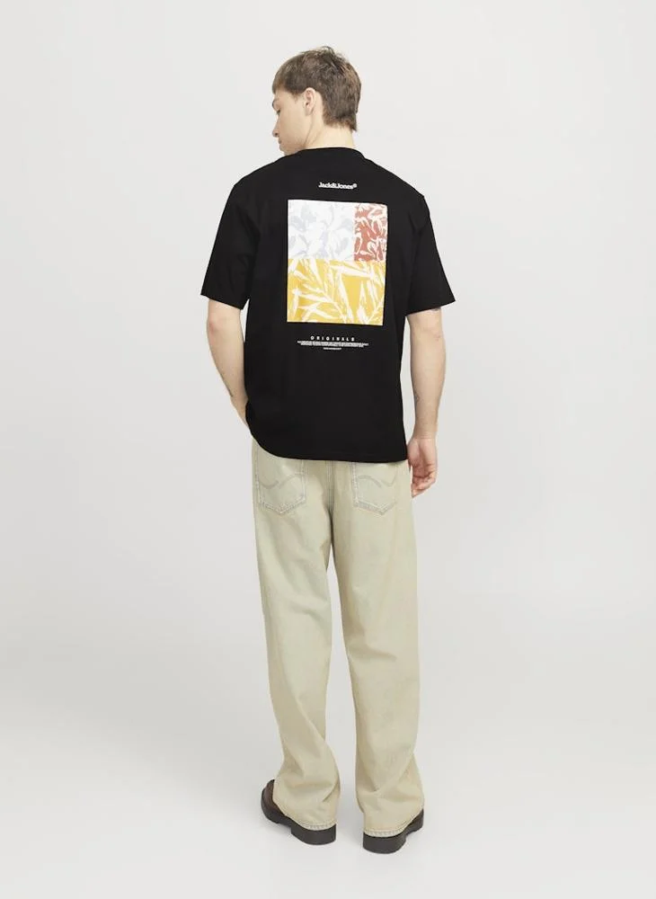 JACK & JONES Jorsplit Logo Crew Neck T-Shrt