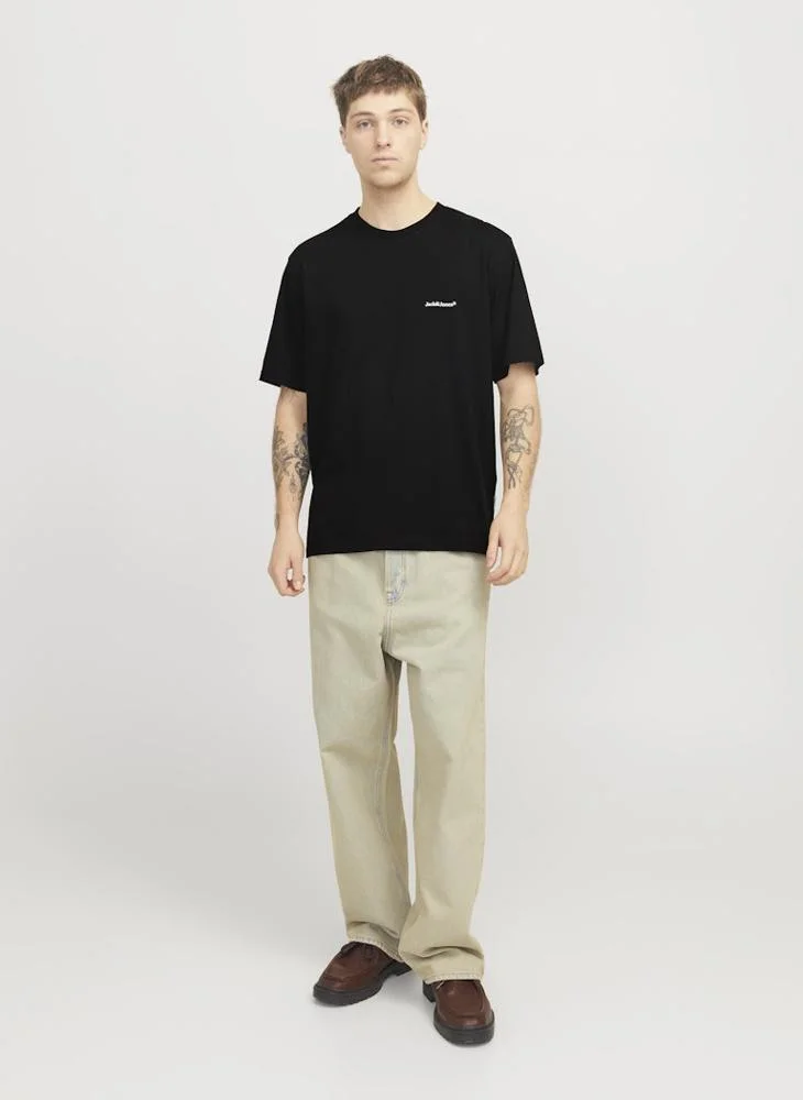 JACK & JONES Jorsplit Logo Crew Neck T-Shrt