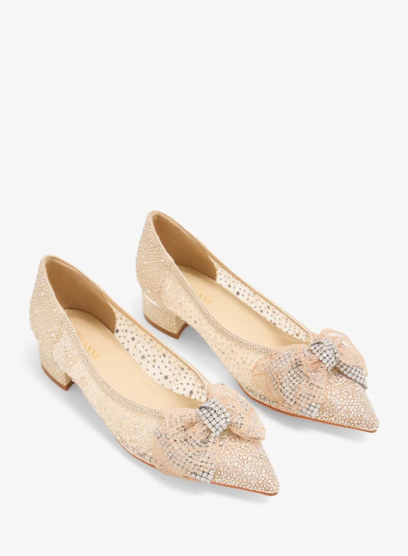 Lorianne  Dilini - Crystal  pumps for Women | Best Price UAE