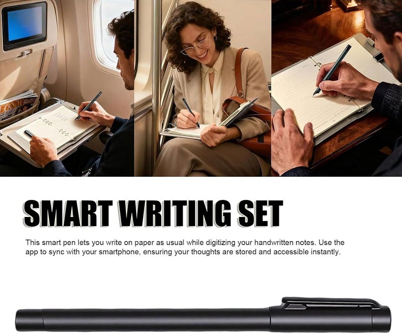 Smart Digital Notebook with Pen, Bluetooth Real Time Sync Writing Set with OCR Text Conversion, Audio Syncing, Offline Use, Multi Format Export - Image 2