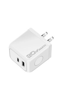 M167 PD 20W Type-C and USB QC 3.0 Fast Charger, Specification:US Plug(White)
