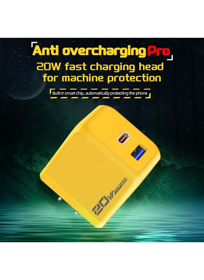 HuHa - M167 PD 20W Type-C and USB QC 3.0 Fast Charger, Specification:US Plug(White) - Image 1
