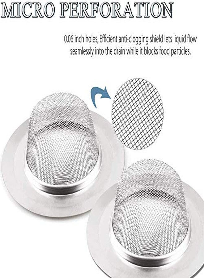 Volo Stainless Steel Strainer Kitchen Drain Basin Basket Filter Stopper Drainer Sink Jali, 9 cm (Color: Silver) - Image 4