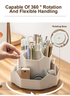 Large Capacity PP material Rotating Pen Holder Organizer Office Student Desktop Stationery Organizer (Beige Rotating Model) - pzsku/ZB165B4337AD3E9A52A53Z/45/_/1721539275/7c667d02-bccc-4541-912d-67ee925f8df4