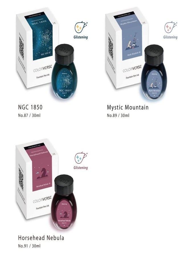 Colorverse حبر كولورفيرس - الموسم السابع، سلسلة غليستنينغ - رقم 87، NGC 1850 (30 مل) حبر قلم حبر سائل - Image 5