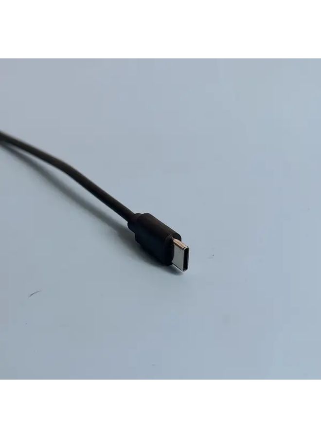 2 قطع كابل DC إلى Type C أنثى إلى ذكر كابل تحويل للمراوح ومصابيح LED ومحول الطاقة اتصال موصل مضغوط أسلاك موثوقة عالية الجودة أسود - Image 3