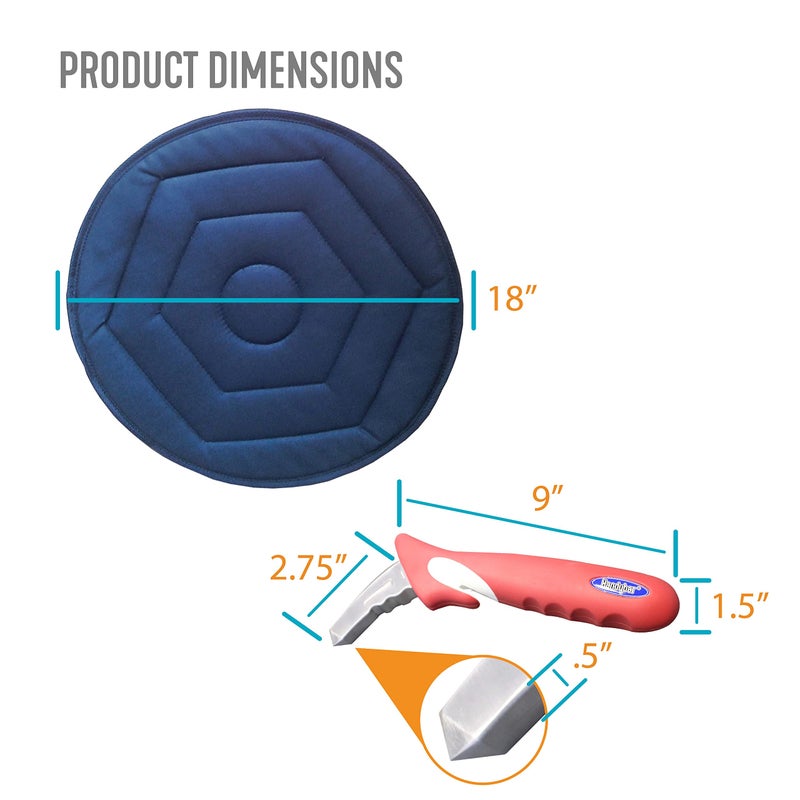 Stander Auto Mobility Combo Pack, Handybar and Swivel Seat Cushion Bundle, Non-Slip Ergonomic Grip for Adults, Seniors, and Elderly, Vehicle Stand Assist Handle and Rotating Cushioned-Seat - Image 2
