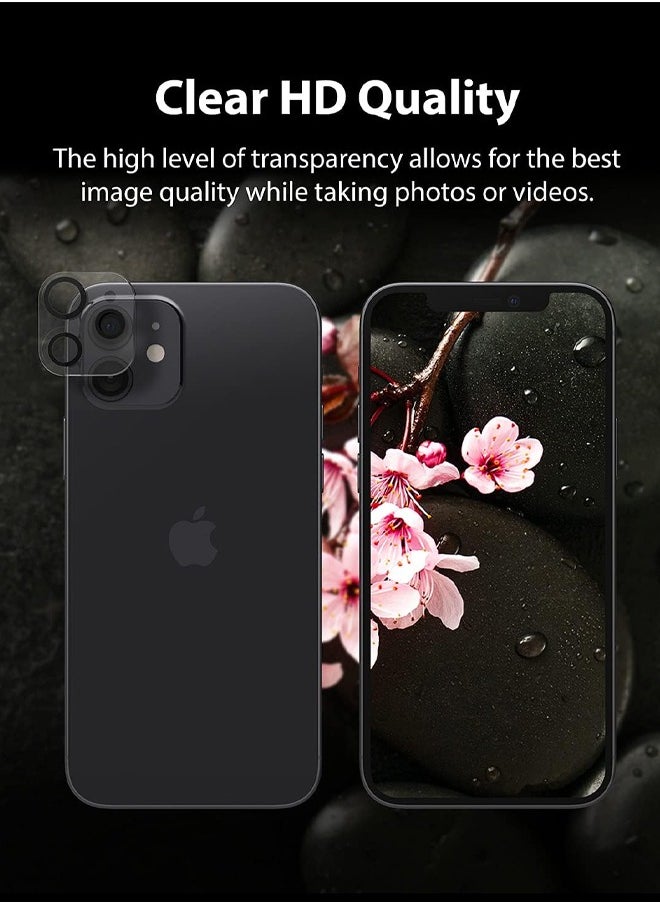 MIQIA Miqia iPhone 12 pro Tempered Glass Camera Lens Protector Ultra HD transparent 9H Hardness Anti-Scratch Case Friendly Easy to Install No Affect on Night full coverage protection  - Image 4