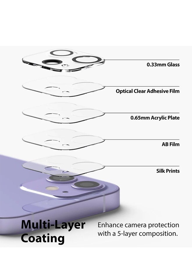 MIQIA Miqia iPhone 12 pro Tempered Glass Camera Lens Protector Ultra HD transparent 9H Hardness Anti-Scratch Case Friendly Easy to Install No Affect on Night full coverage protection  - Image 2