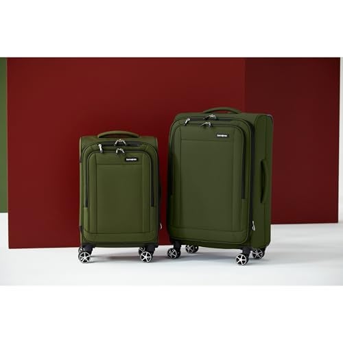 Samsonite Saire LTE Softside Expandable Luggage with Spinner Wheels, Olive Green, 2-Piece Set (Carry-on/Medium) - Image 5
