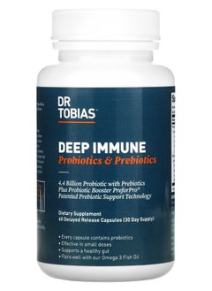 Dr. Tobias Deep Immune Probiotics & Prebiotics 60 Delayed Release Capsules 
