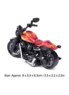 Y&D Alloy Motorbike Toy Highly Simulation Model Pull-Back Vehicle for Child Intellectual Gift Set(Red)  - Image 2