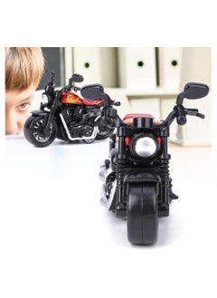 Y&D Alloy Motorbike Toy Highly Simulation Model Pull-Back Vehicle for Child Intellectual Gift Set(Red)  - Image 4