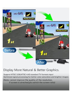 Y&D N64 to HDMI Converter Converts, for N64, SNES, SFC, NGC Retro Game Console.Convert Nintendo64, Gamecube, SFC Signal All Smart TV. Support 4:3 or 16:9 Switching  - Image 5