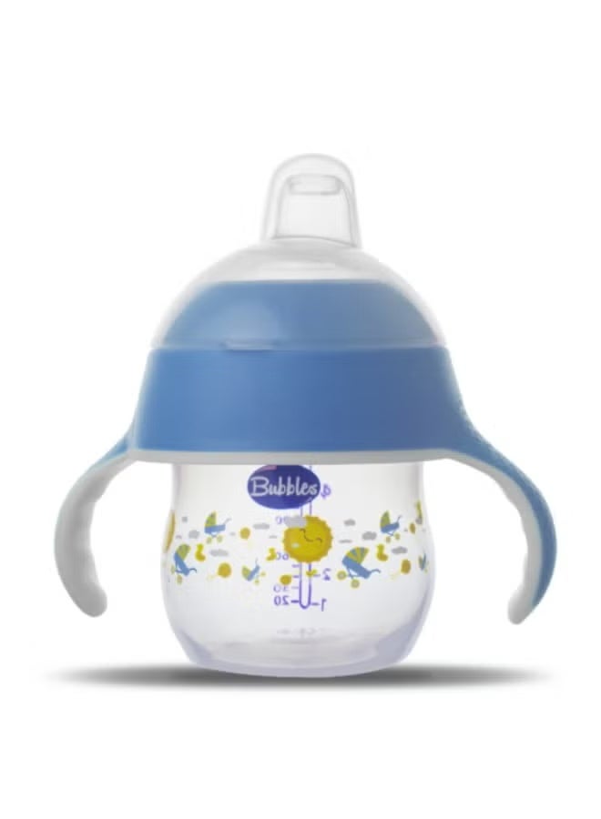 بابلز كوب تدريب للأطفال مع فوهة ناعمة - 150 مل - خالي من BPA (أزرق) رسومات متعددة - Image 1