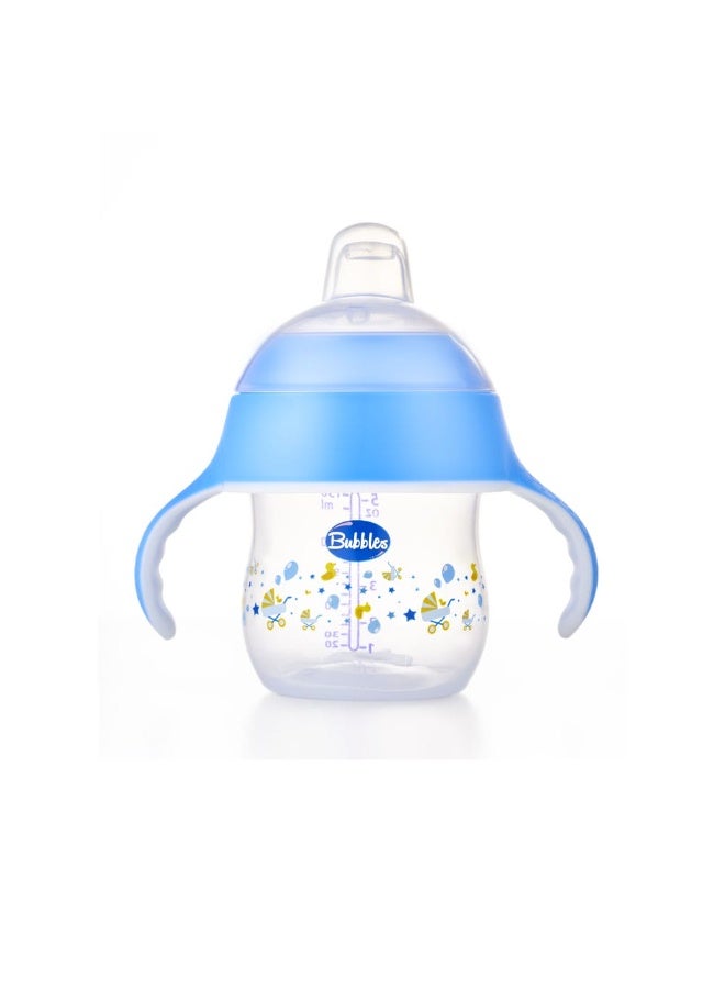 بابلز كوب تدريب للأطفال مع فوهة ناعمة - 150 مل - خالي من BPA (أزرق) رسومات متعددة - Image 3