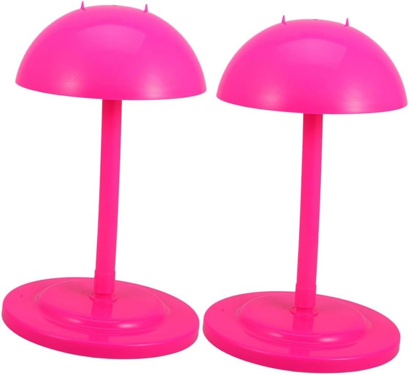 Wig Display Holder and Adjustable Wig Stand 1 Pair for Display Height Adjustable Suitable for Salon and Retail Use - Image 1