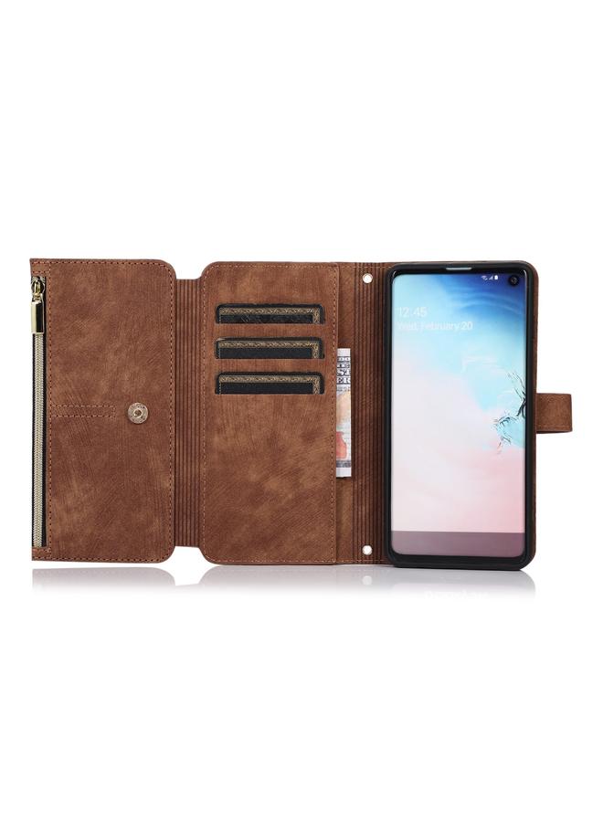 S-TOP Case For Samsung Galaxy S10+ Dream 9-Card Wallet Zipper Bag Leather Phone Case - Image 4