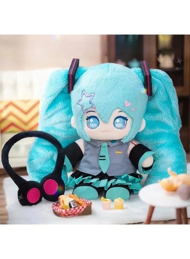 general Hatsune Miku cross-dressing doll set Cute Hatsune Miku plush toy with built-in skeleton is the best gift for family and friends  - Image 3