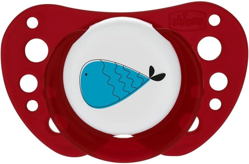 Chicco PhysioForma Dummy Pack of 2, Air Red Lumi, 16-36 Months, Glow in the Dark - Image 4