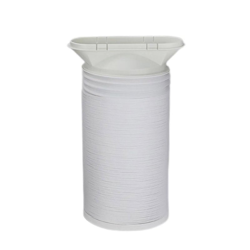 White 15cm Card Ring And Universal Exhaust Hose Collar For Portable Air Conditioner Dryer Ventilation Duct - Image 2
