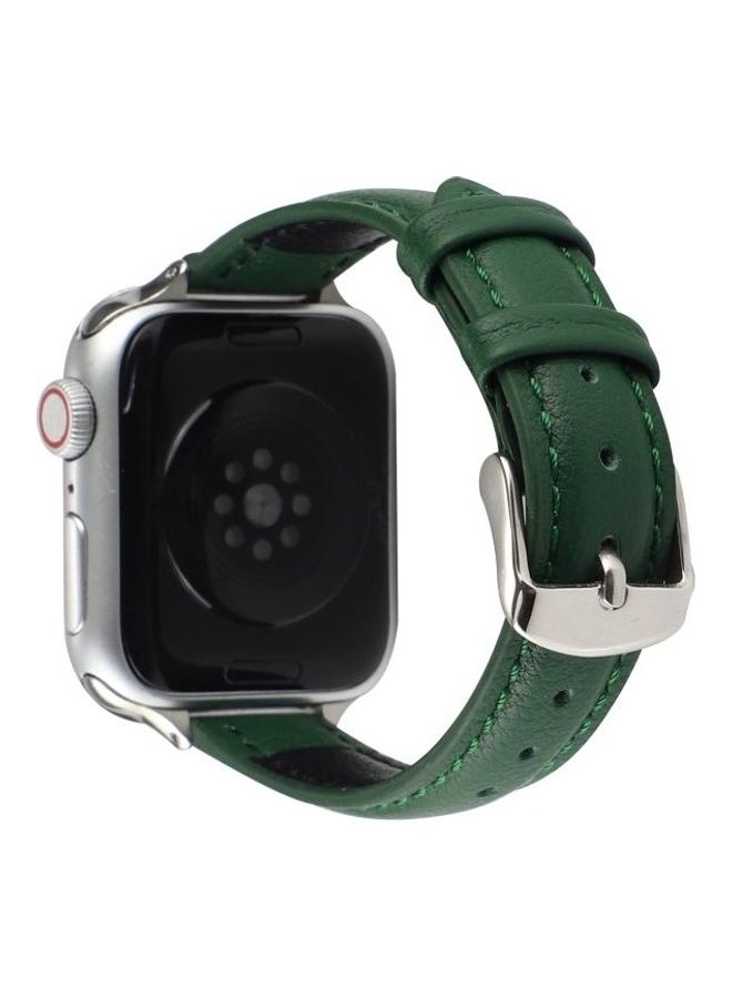 NIBEMINENT Replacement Watchbands For Apple Watch Series 7 41mm/6 & SE 5 4 40mm/3 2 1 38mm Dark Green - Image 4