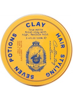 Hair Clay For Men and Women 3.4 fl oz - High Hold Matte Pomade - Effortless Hair Styling Product That Leaves No Residue - Water Based - Natural, Vegan, Cruelty Free