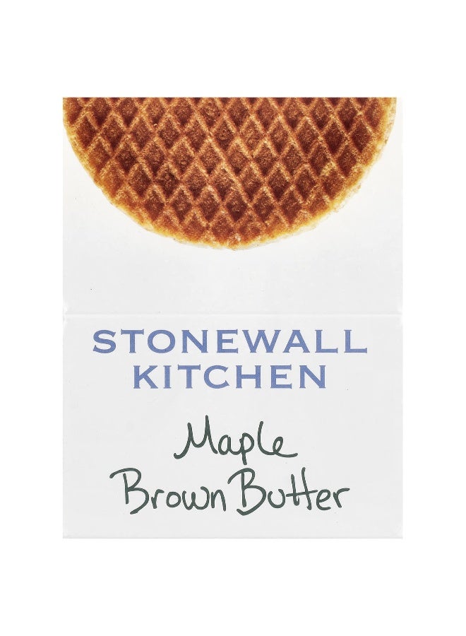 Stonewall Kitchen Stonewall Kitchen, Waffle Cookies, Maple Brown Butter, 8 Dutch Waffle Cookies, 1.1 oz (32 g) Each - Image 1