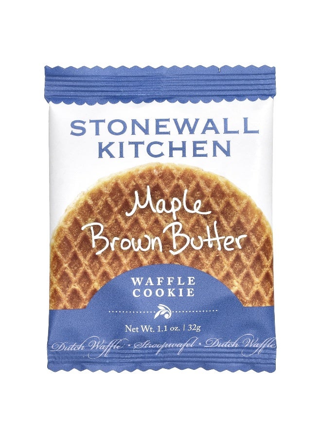 Stonewall Kitchen Stonewall Kitchen, Waffle Cookies, Maple Brown Butter, 8 Dutch Waffle Cookies, 1.1 oz (32 g) Each - Image 3