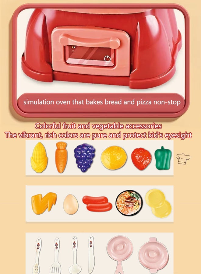 Kitchen Playset,kitchen toys for kids 30pcs Kitchen Pretend Play Toy Set Realistic Kitchen Plastic Miniature Play Toy set Realistic Fruits and Vegetables, Fun and Attractive Toys, Creative Game Enhances Learning and Imagination - Image 5