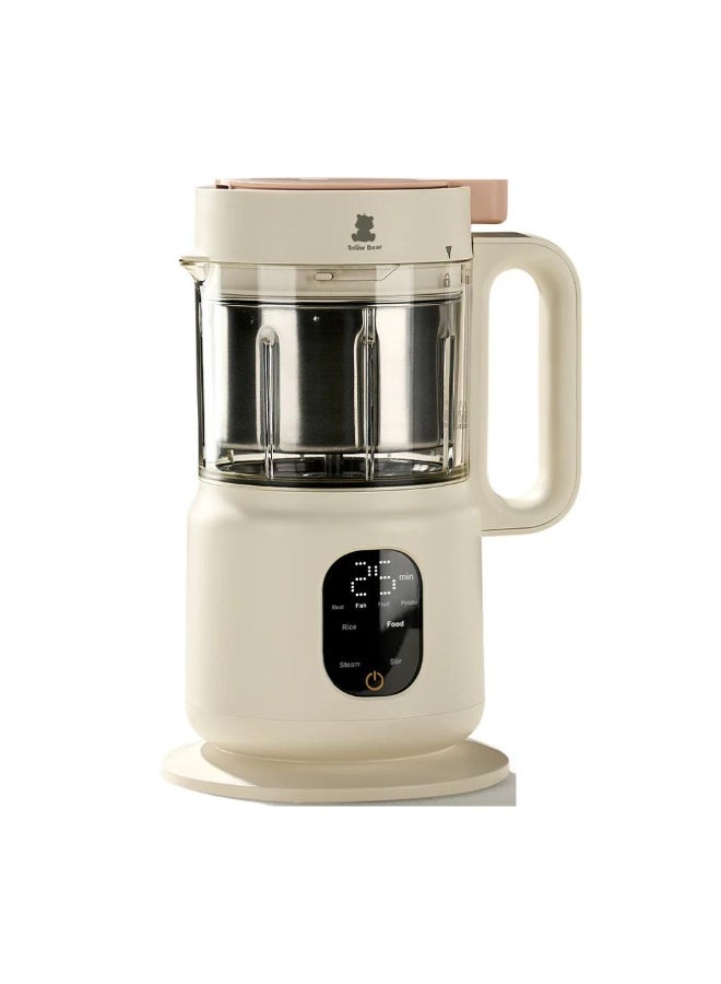 Snow Bear Auto Stainless Steel Baby Food Cooker, Portable Baby Food Maker with Steamer and Blender, Multifunctional Baby Smart Heat Food Mixer, Best for Quick Homemade Baby Food Cooking - Image 1