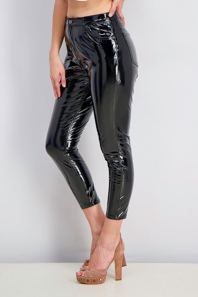 TOPSHOP Women Petite High Waist Skinny Pants, Black - Image 2