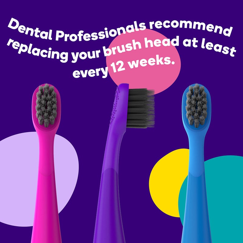 BURST Genuine Replacement Heads for Kids Electric Toothbrush (Blue/3 Pack) | Perfect Fit | Ultra Soft Bristles | 9 Months of Supply - Image 5