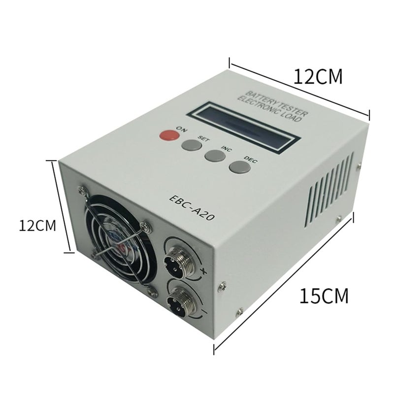 EBC A20 جهاز اختبار سعة البطارية الرقمي 20 أمبير مقياس تحميل إلكتروني للتفريغ هيكل حديدي - Image 5