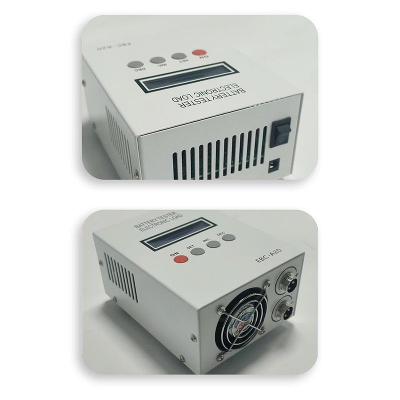 EBC A20 جهاز اختبار سعة البطارية الرقمي 20 أمبير مقياس تحميل إلكتروني للتفريغ هيكل حديدي - Image 4