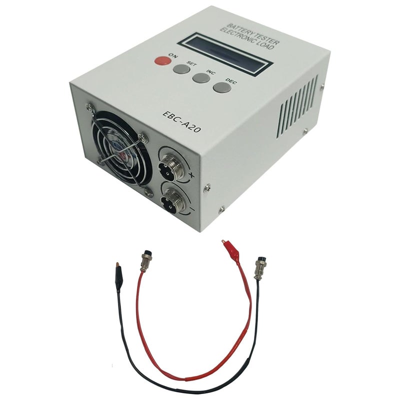 EBC A20 جهاز اختبار سعة البطارية الرقمي 20 أمبير مقياس تحميل إلكتروني للتفريغ هيكل حديدي - Image 1