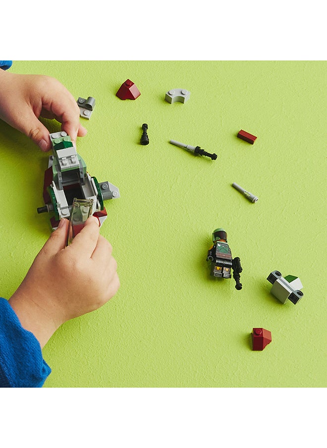 LEGO - Star Wars Boba Fett'S Starship Microfighter Building Toy Set; Easy-To-Build Gift Idea For Kids Aged 6 And Up; Includes A Character With A Blaster And Jetpack Accessory Element (85 Pieces) 75344 - Image 1