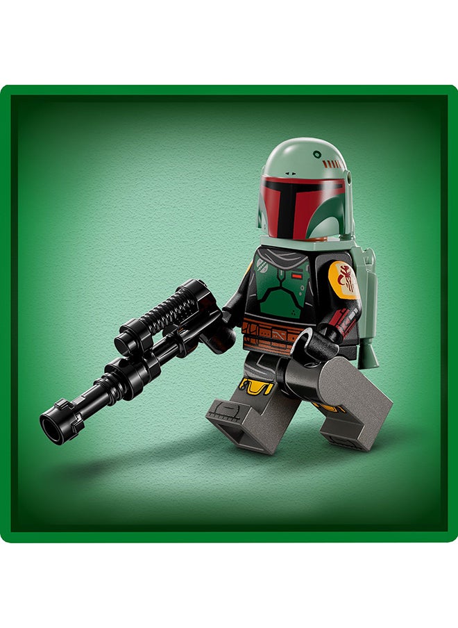 LEGO - Star Wars Boba Fett'S Starship Microfighter Building Toy Set; Easy-To-Build Gift Idea For Kids Aged 6 And Up; Includes A Character With A Blaster And Jetpack Accessory Element (85 Pieces) 75344 - Image 1