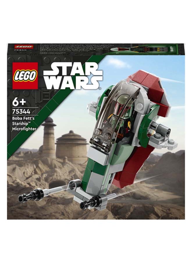 LEGO - Star Wars Boba Fett'S Starship Microfighter Building Toy Set; Easy-To-Build Gift Idea For Kids Aged 6 And Up; Includes A Character With A Blaster And Jetpack Accessory Element (85 Pieces) 75344 - Image 1